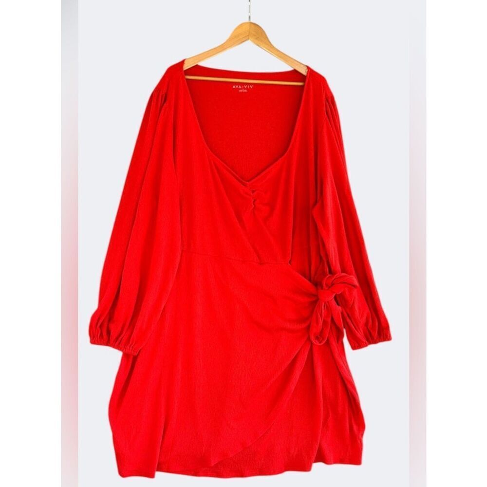 🎉5 for $45🎉 Ava Viv dress size 4X red
